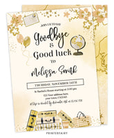 "Good Bye and Good Luck" Retirement Party Invitation